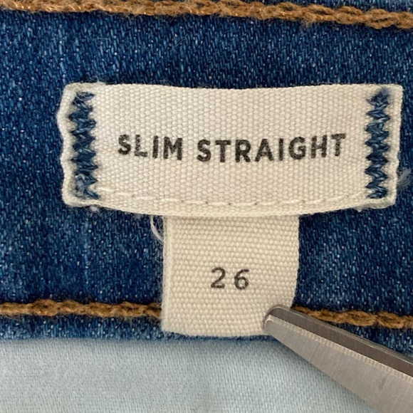 Madewell women’s slim straight denim jeans, size 26 - Picture 5 of 11